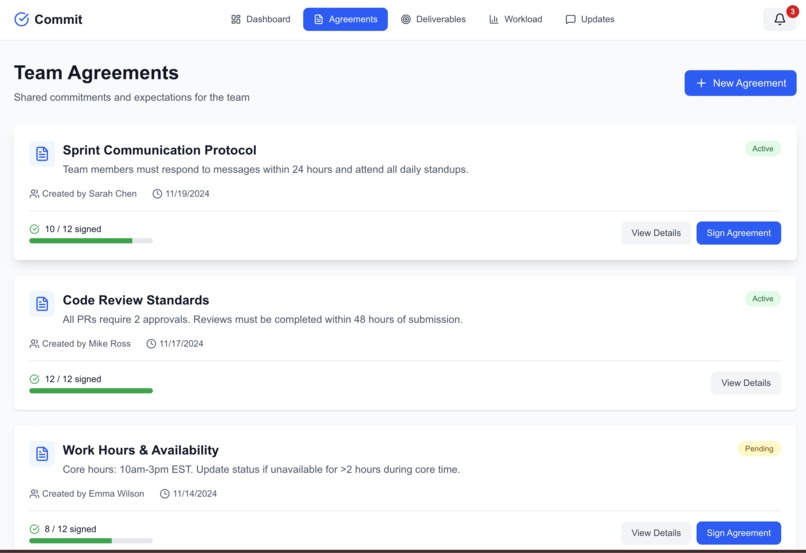 Commit – screenshot 3