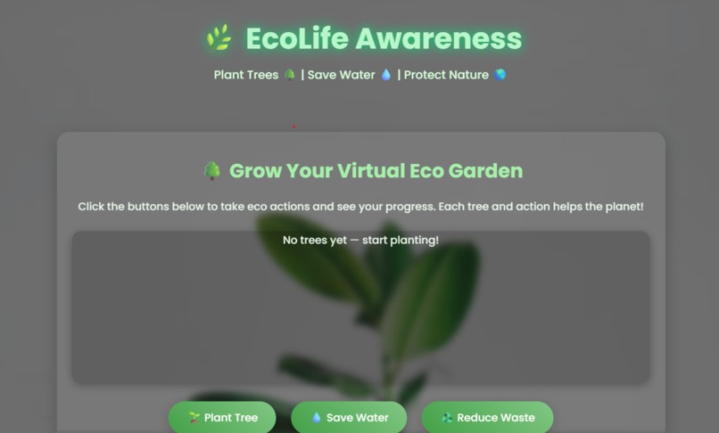 Ecolife planner – screenshot 2