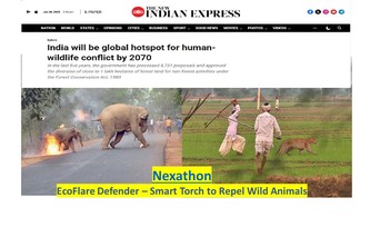 EcoFlare Defender – Smart Torch to Repel Wild Animals