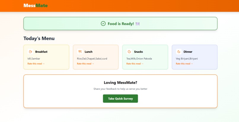 MessMate – screenshot 1