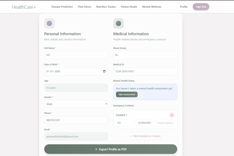 HealthCare+ – screenshot 2