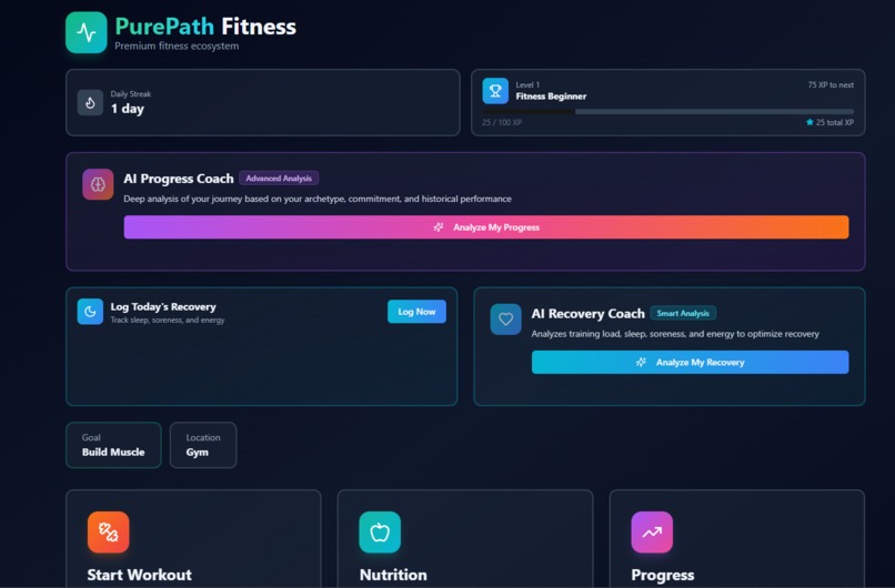 Pure Path Fitness – screenshot 1
