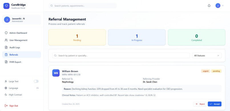CareBridge – screenshot 1