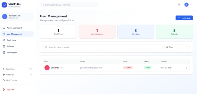CareBridge – screenshot 2