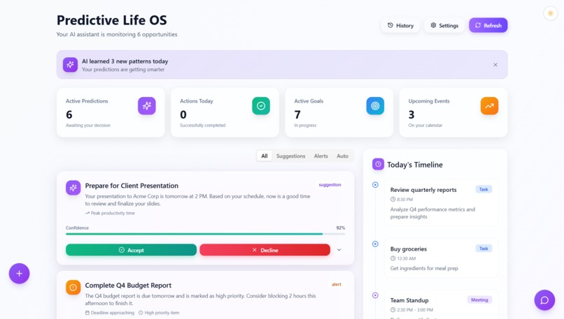 Predictive Life OS – screenshot 4