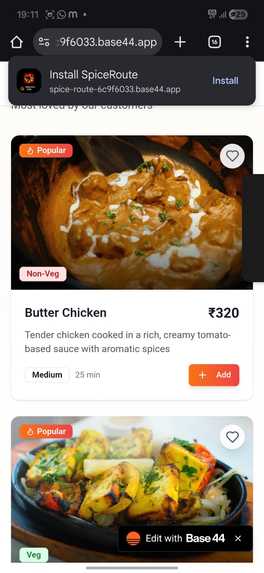 AI powered customer service agent for restaurant  – screenshot 2