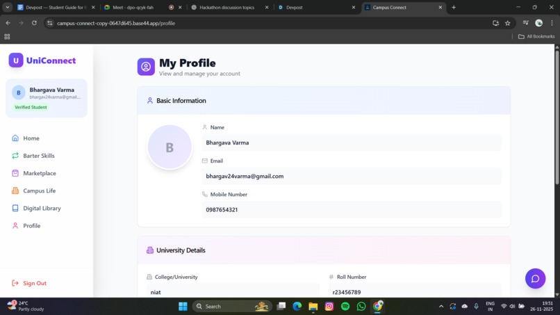 Campus Connect – screenshot 2