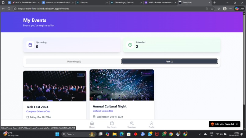 Eventflow – screenshot 1