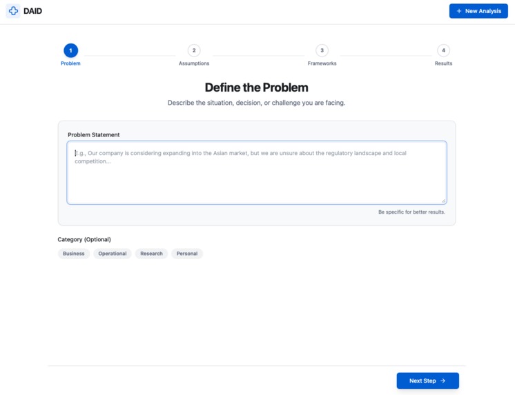 DAID - The Decision & Action Intelligence Designer – screenshot 2