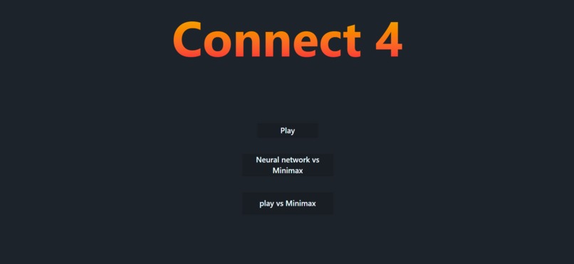 Connect4 game player – screenshot 1