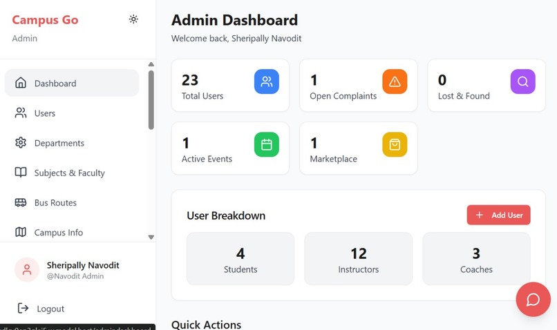 Campus GO – screenshot 1