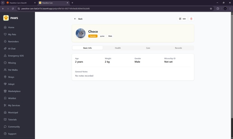 PAWSITIVE CARE – screenshot 2