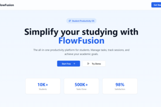 FlowFusion — Student Productivity OS