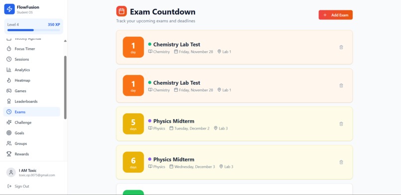 FlowFusion — Student Productivity OS – screenshot 12
