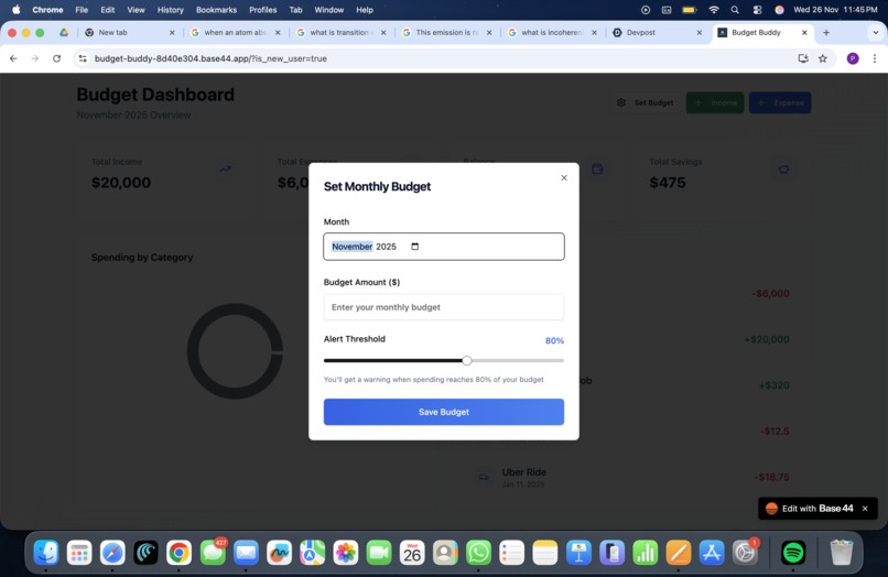 Budget Buddy - Student Finance Tracker – screenshot 1