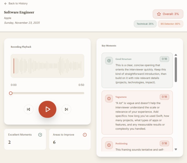 GrillMe AI – screenshot 3