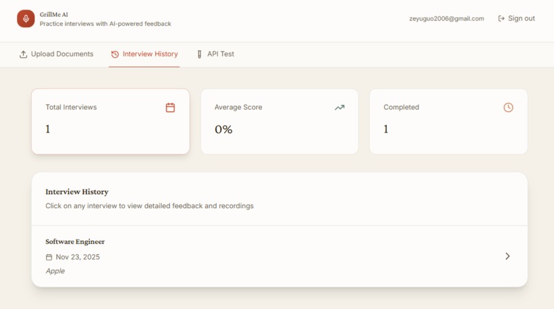 GrillMe AI – screenshot 4