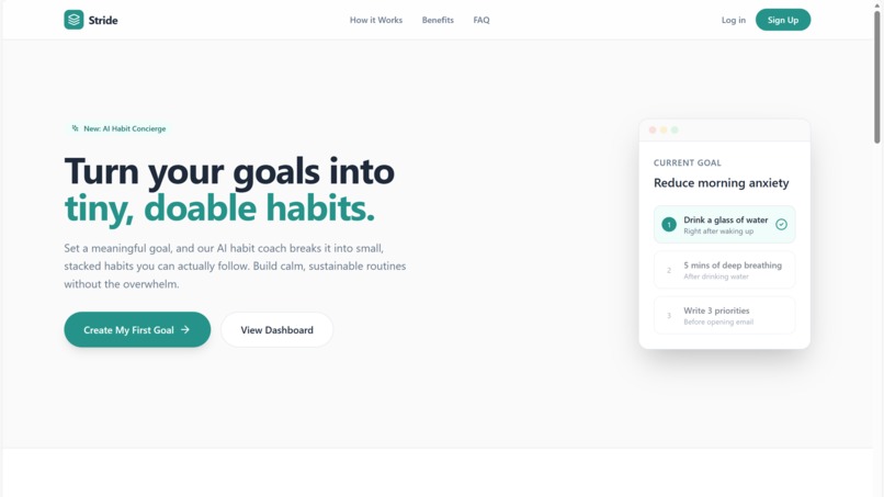 Stride - AI-Powered Atomic Habits Tracker – screenshot 2