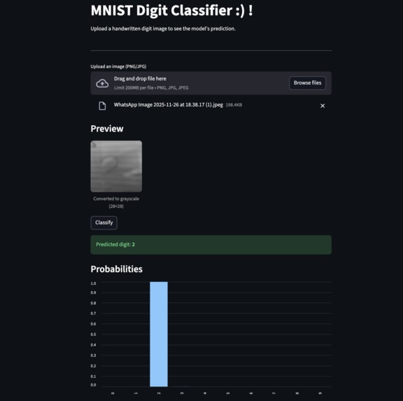 Starter project (MNIST/LeNet) – screenshot 1
