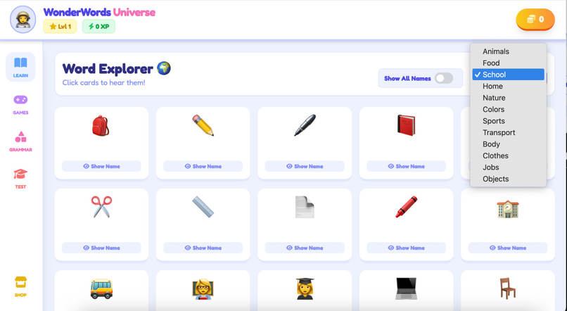 WonderWords – screenshot 1