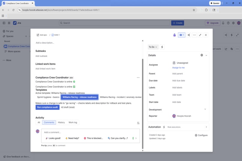 Compliance Crew Coordinator – Williams Racing Edition – screenshot 5