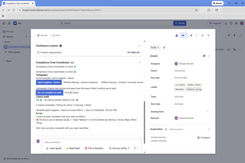 Compliance Crew Coordinator – Williams Racing Edition – screenshot 7