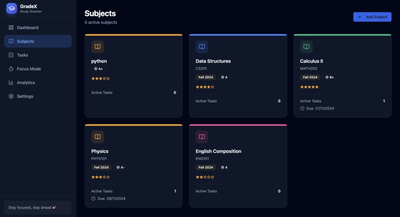 Gradex  – screenshot 2