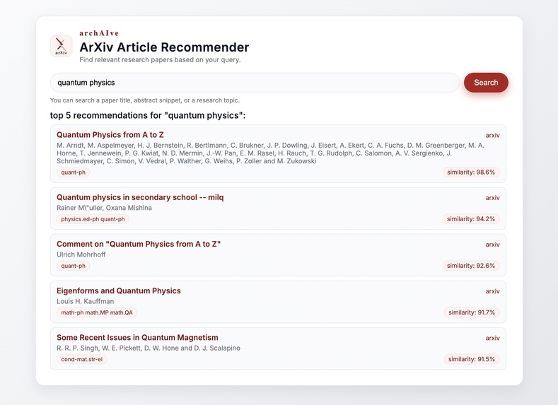 archAIve – screenshot 1