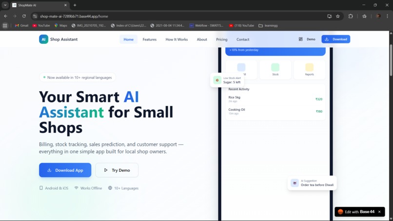 ShopMateAI – screenshot 1