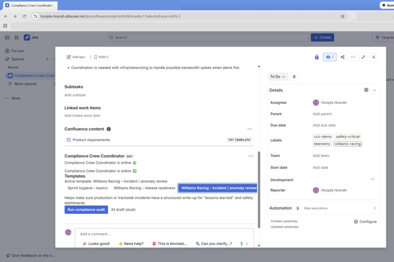 Compliance Crew Coordinator – Williams Racing Edition – screenshot 6