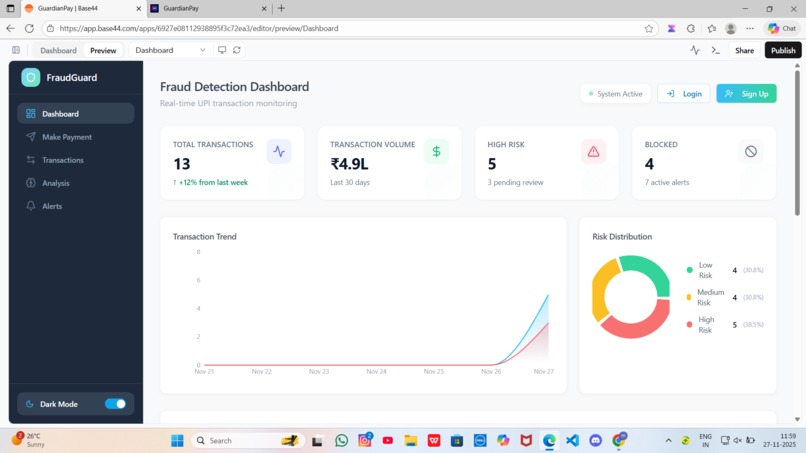 fraud detection for UPI payments – screenshot 4