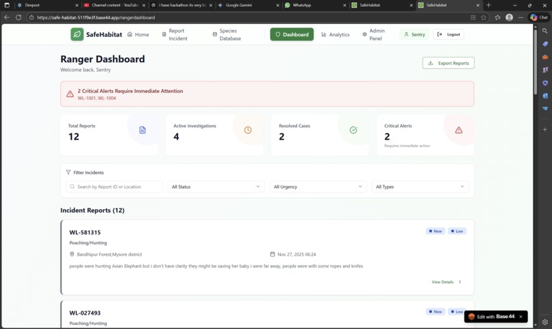 SafeHabitat – Community Wildlife Protection Network – screenshot 10