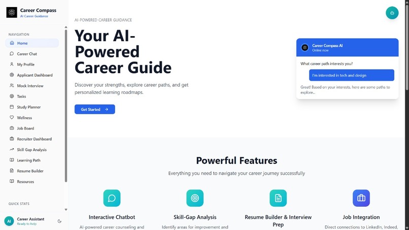 AI-Powered Career Guidance and Development – screenshot 1