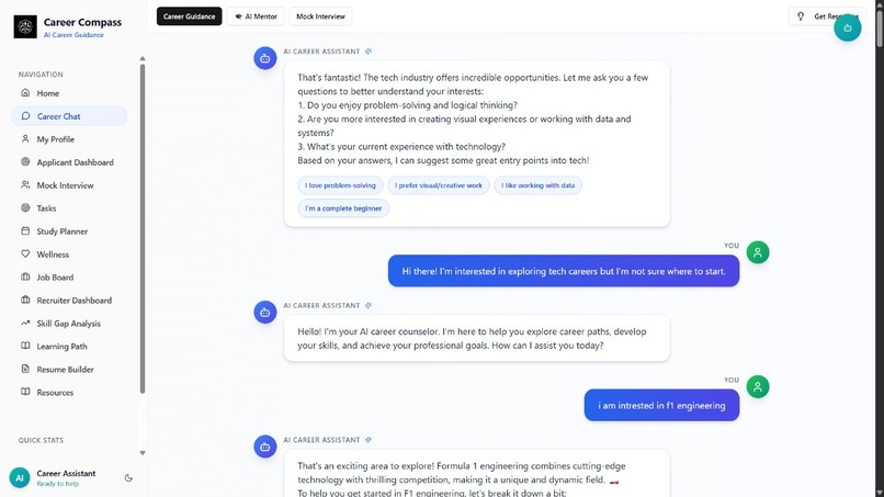 AI-Powered Career Guidance and Development – screenshot 2