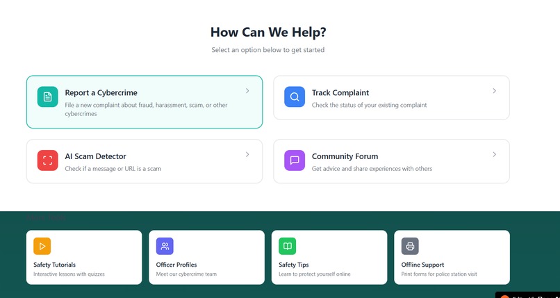 Cybercrime Support – screenshot 1