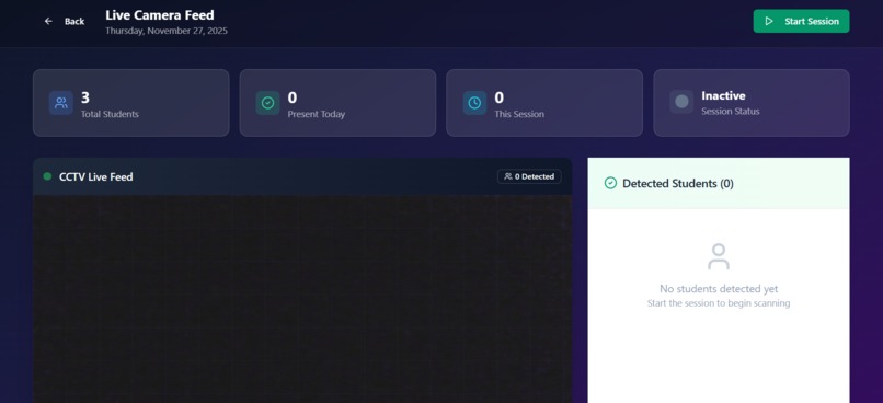 AI POWERED FACE RECOGNITION ATTENDANCE SYSTEM – screenshot 2