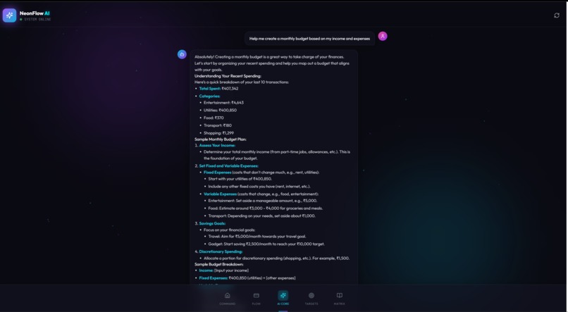 finwise – screenshot 2