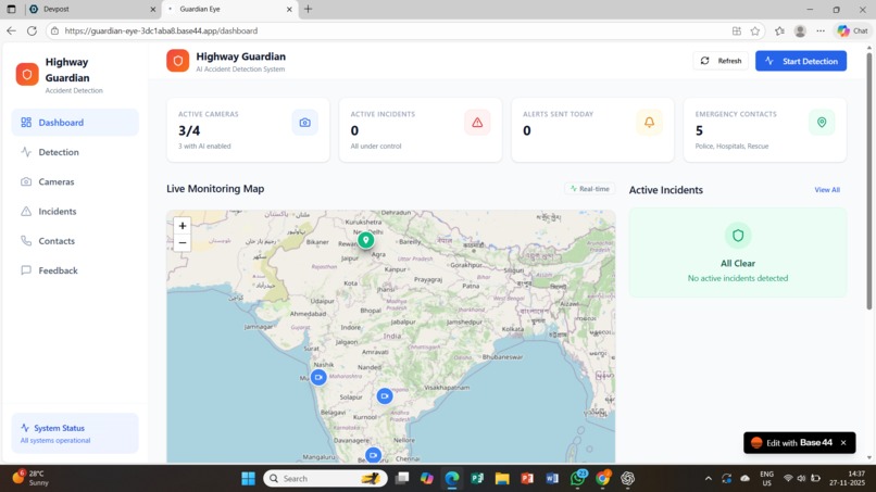 Accident detection sensor – screenshot 5