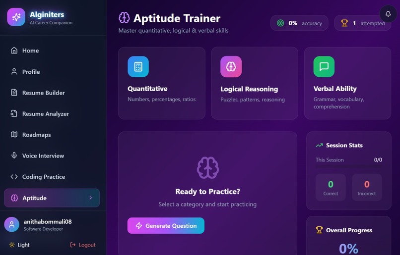 AIgniters – AI Career & Learning Co-Pilot – screenshot 1