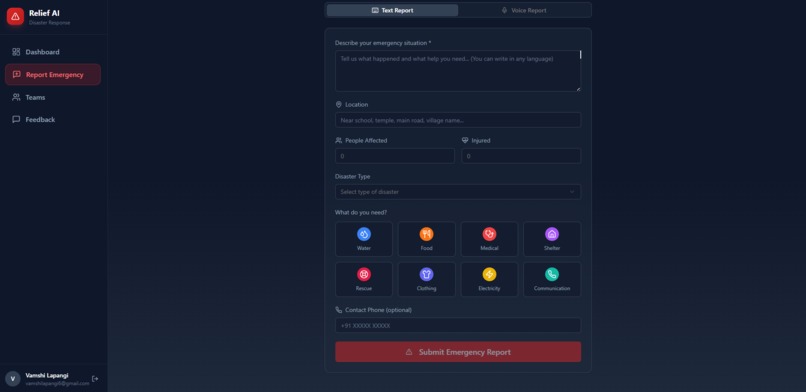 RELIEF-AI – screenshot 3