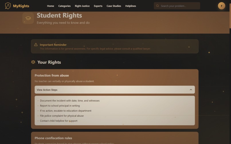 MyRights – screenshot 3