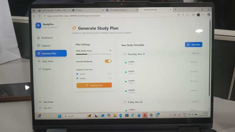 smart study planner – screenshot 1