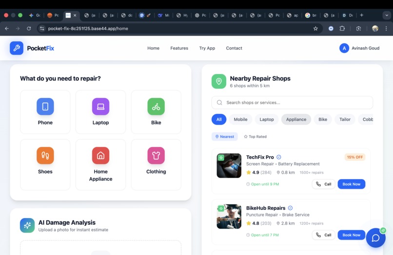 Pocketfix – screenshot 1