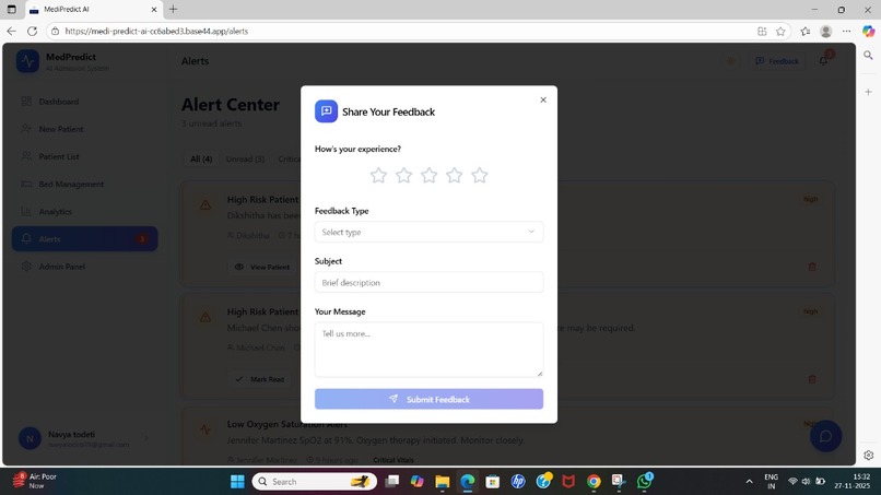 MediPredict AI – screenshot 5