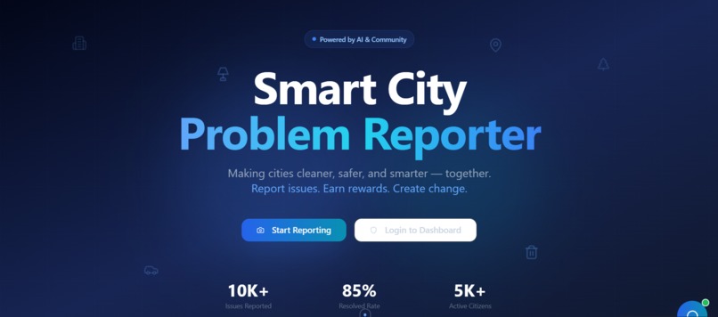“Smart City Problem Reporter” – screenshot 1