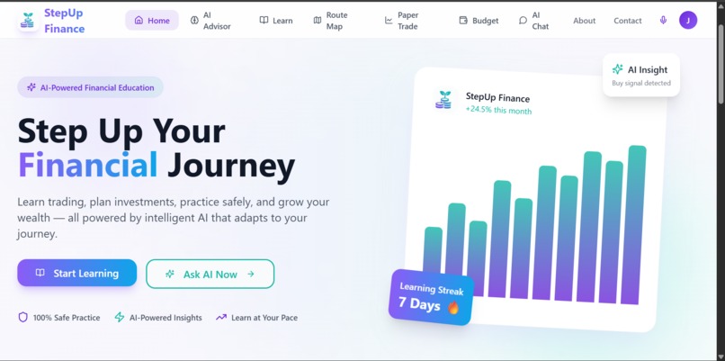 StepUp Finance – screenshot 2
