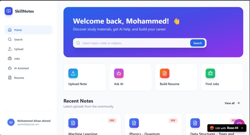 skill notes – screenshot 4