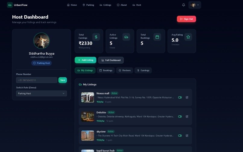 UrbanFlow – screenshot 2