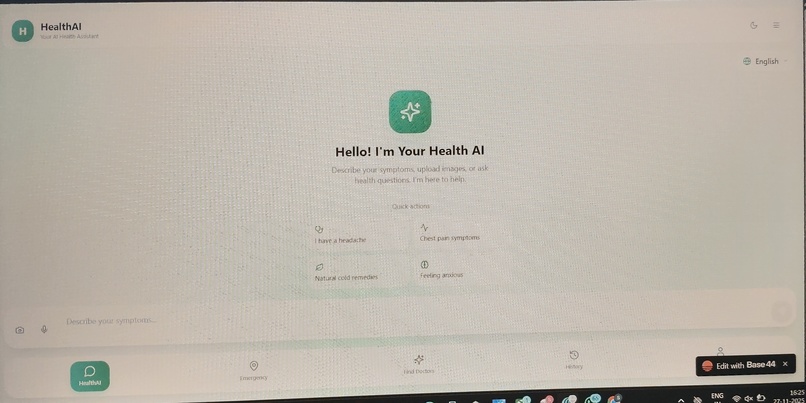 HealthAI – screenshot 2