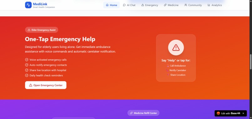 MediLink-An AI powered health symptom checker – screenshot 2